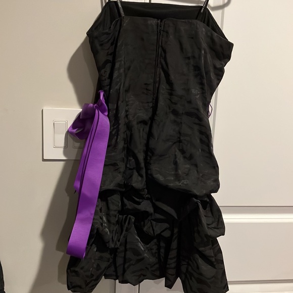 City Triangles Frilly Short Black Dress - Picture 7 of 10